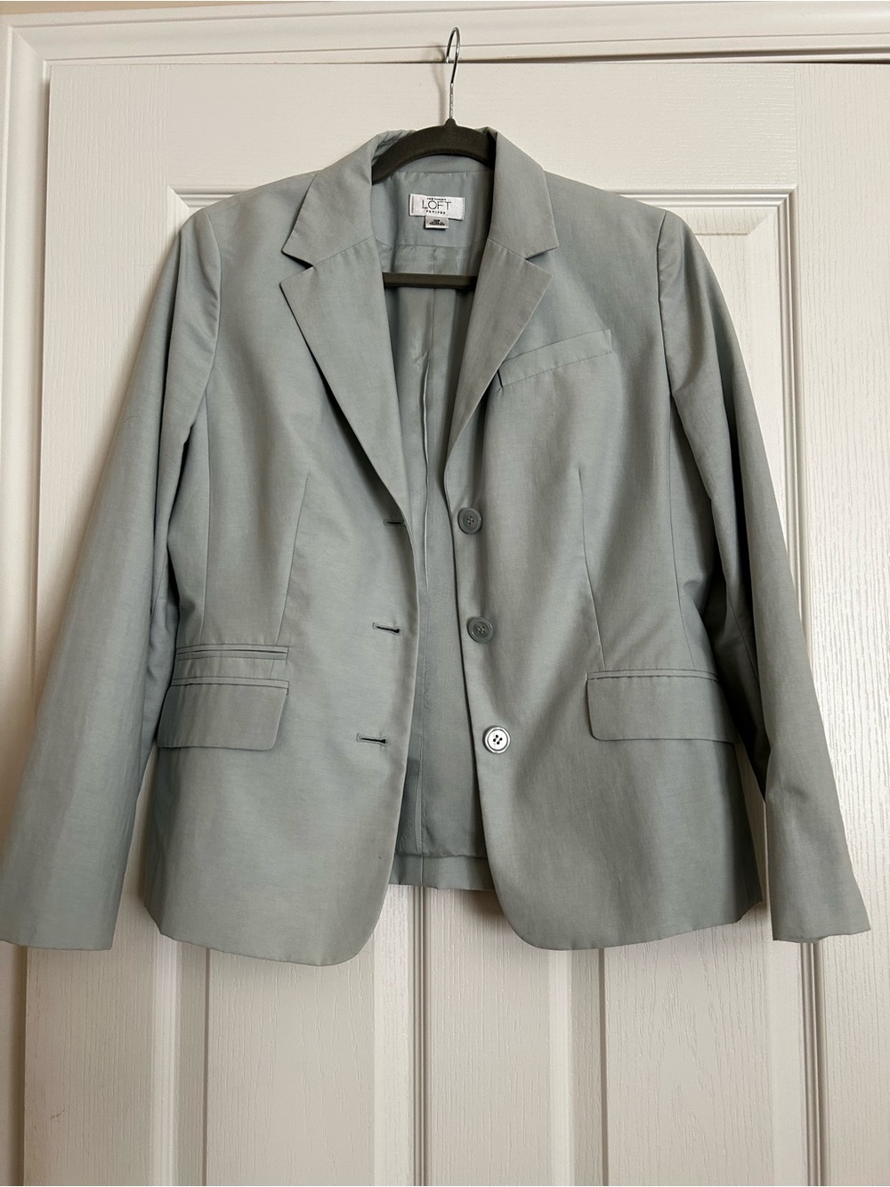LOFT Women's Light Sage Single-Breasted Blazer